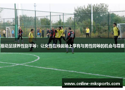 推动足球界性别平等：让女性在绿茵场上享有与男性同等的机会与尊重